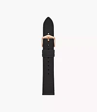 18mm Black LiteHide™ Leather Strap