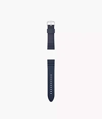 22mm Dark Blue Silicone Watch Strap