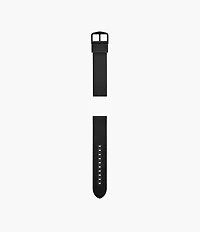 22mm Black Silicone Strap