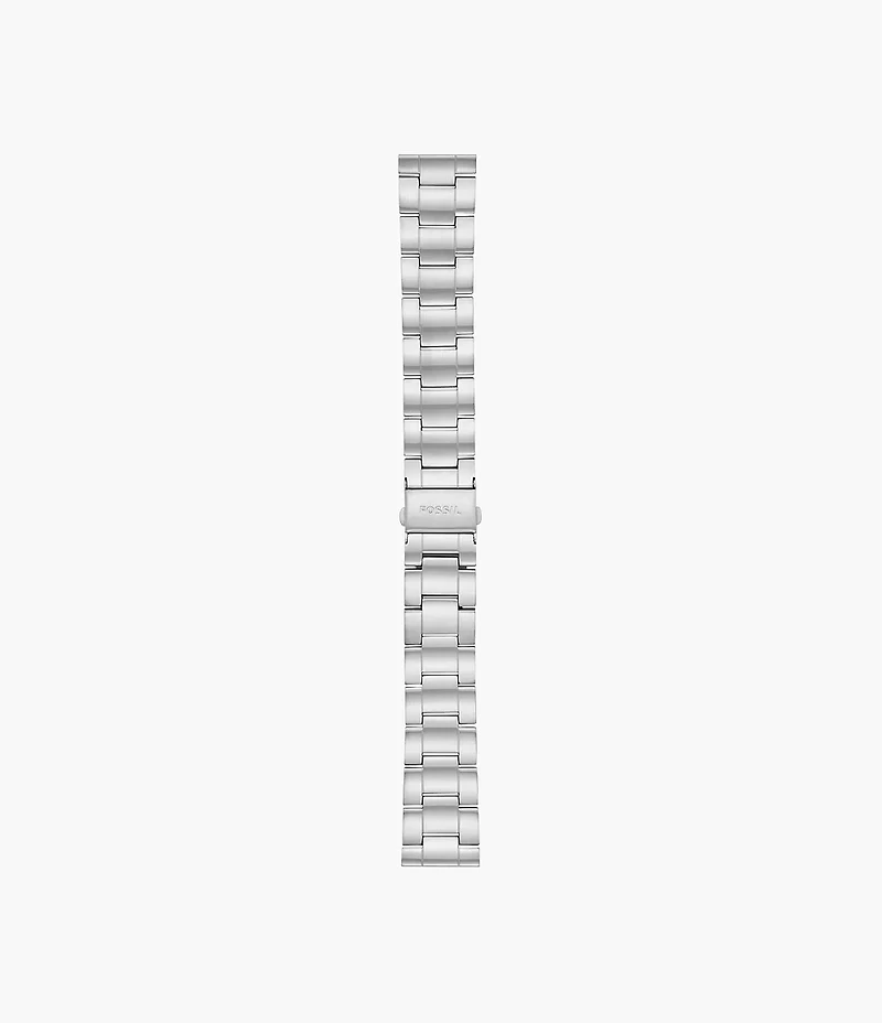 22 mm Three-Row Stainless Steel Bracelet