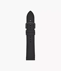 22mm Black LiteHide™ Leather Strap