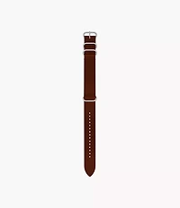 22mm Brown Leather Strap