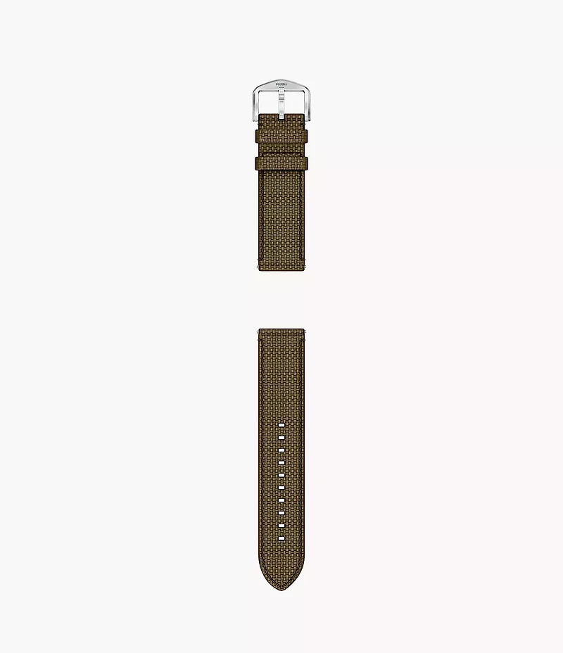 22mm Green Nylon Watch Strap
