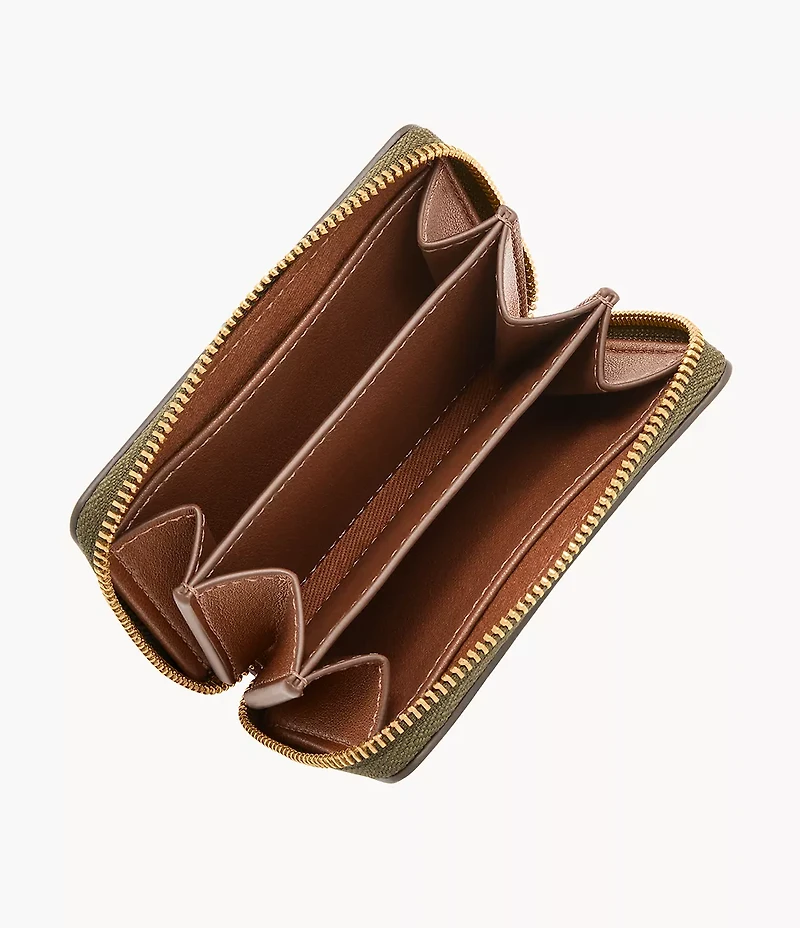 Logan RFID Zip Around Card Case