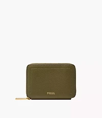 Logan RFID Zip Around Card Case