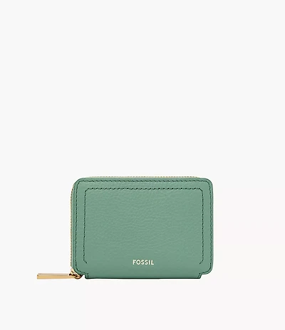 Logan RFID Zip Around Card Case