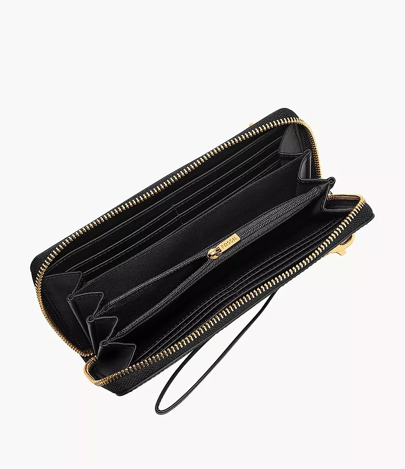Logan RFID Zip Clutch