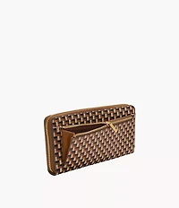 Logan RFID Zip Around Clutch