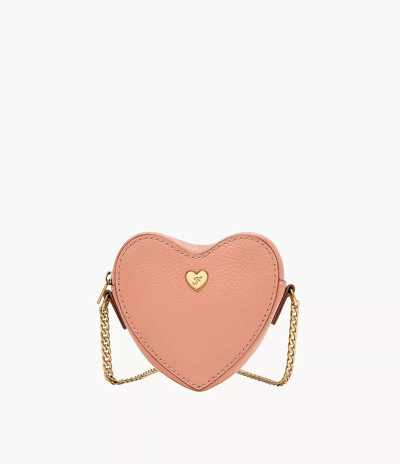 Heart Top Zip Wallet
