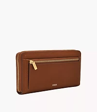 Logan RFID Zip Around Clutch