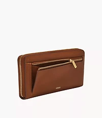 Logan RFID Zip Around Clutch