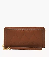 Logan RFID Zip Around Clutch