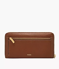 Logan RFID Zip Around Clutch