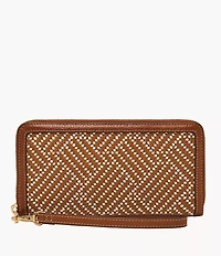 Logan RFID Zip Around Clutch