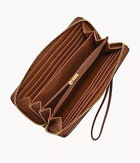 Logan RFID Zip Around Clutch