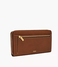 Logan RFID Zip Around Clutch
