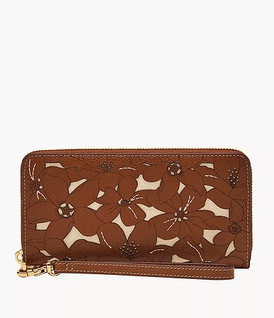 Logan RFID Zip Around Clutch