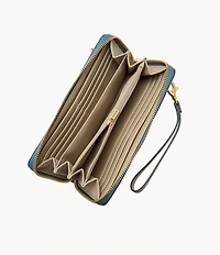Logan RFID Zip Around Clutch