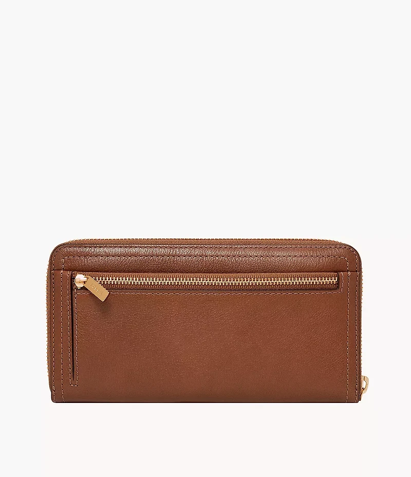 Logan RFID Zip Around Clutch