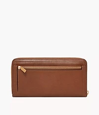 Logan RFID Zip Around Clutch
