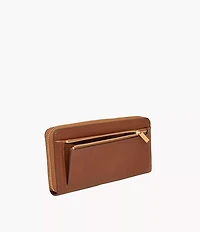Logan RFID Zip Around Clutch