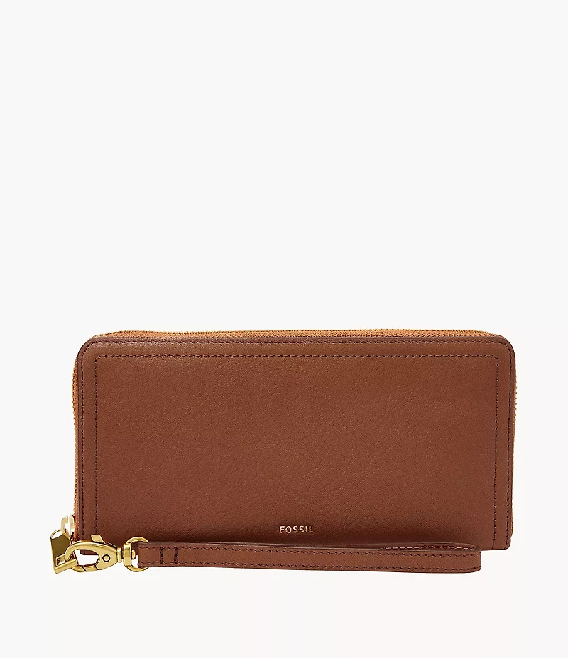 Logan RFID Zip Around Clutch