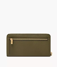 Logan RFID Zip Around Clutch