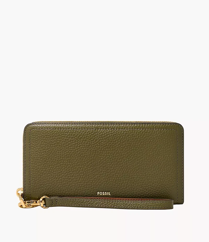 Logan RFID Zip Around Clutch