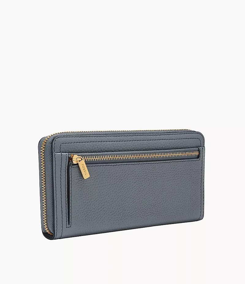 Logan RFID Zip Around Clutch