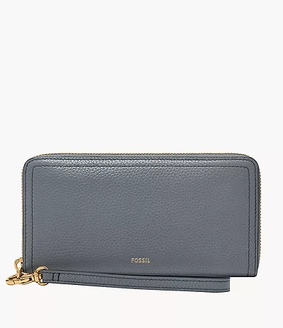 Logan RFID Zip Around Clutch