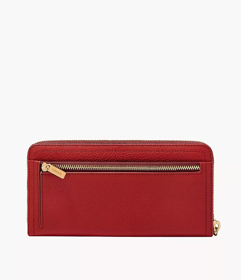 Logan RFID Zip Clutch