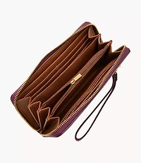 Logan RFID Zip Around Clutch