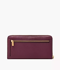 Logan RFID Zip Around Clutch