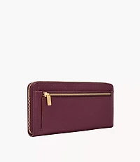 Logan RFID Zip Around Clutch