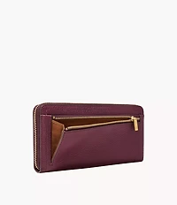 Logan RFID Zip Around Clutch