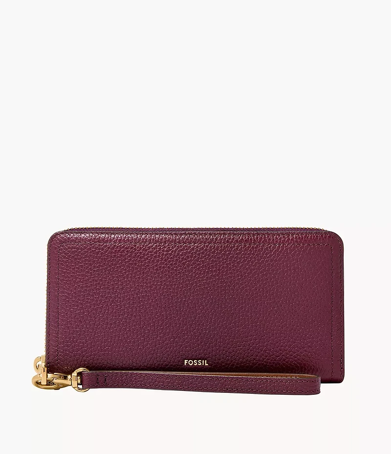Logan RFID Zip Around Clutch