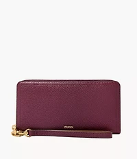 Logan RFID Zip Around Clutch