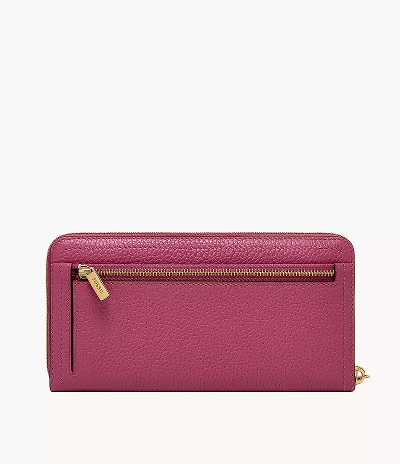 Logan RFID Zip Around Clutch