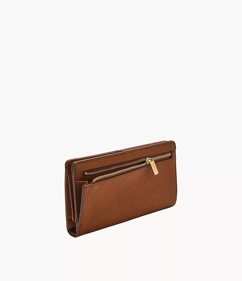 Liza Leather Slim Bifold Wallet