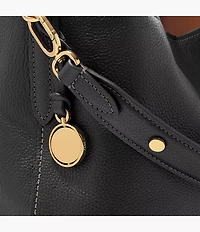 Jessie Leather Bucket Shoulder Bag