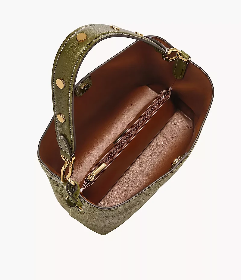 Jessie Leather Bucket Shoulder Bag