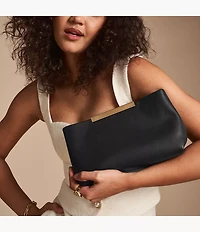 Penrose Leather Pouch Clutch