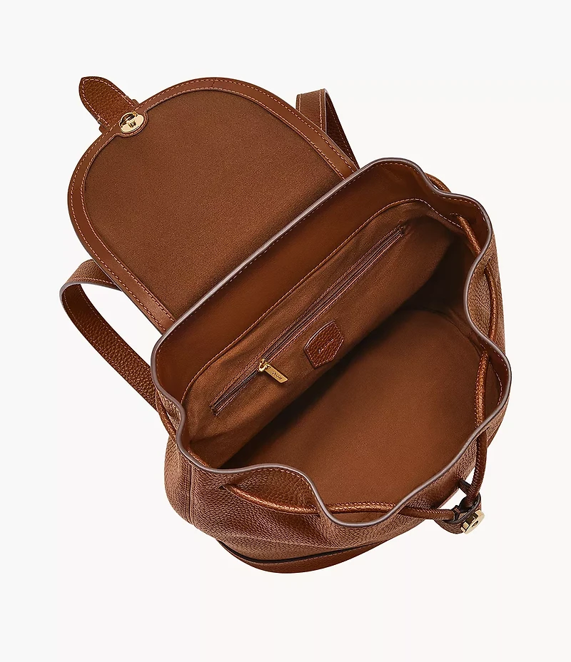 Everleigh Leather Flap Backpack