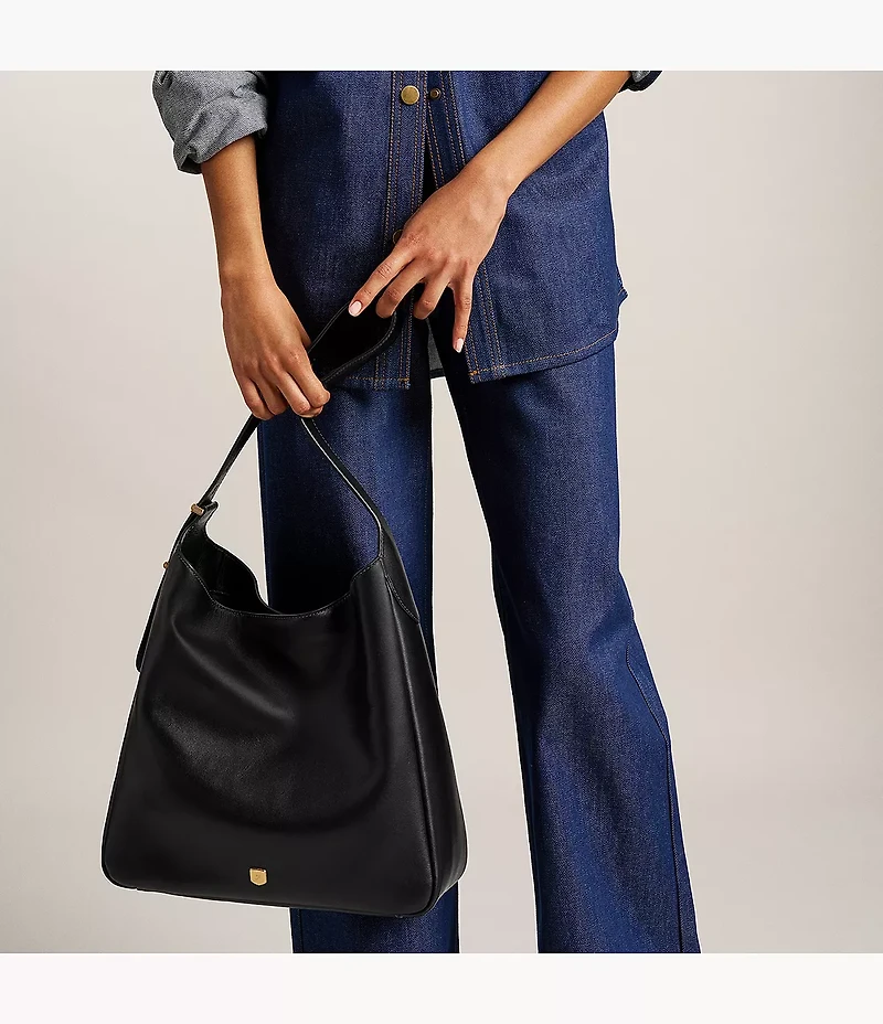 Dillon Leather Hobo Bag