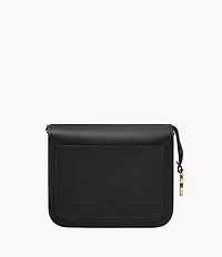 Lennox Haircalf Leather Flap Crossbody Bag
