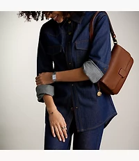 Lennox Leather Convertible Shoulder Bag