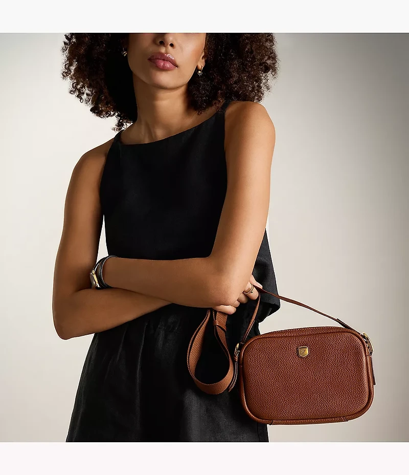 Danni Leather Crossbody Bag