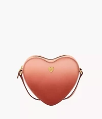 Heart Leather Crossbody Bag