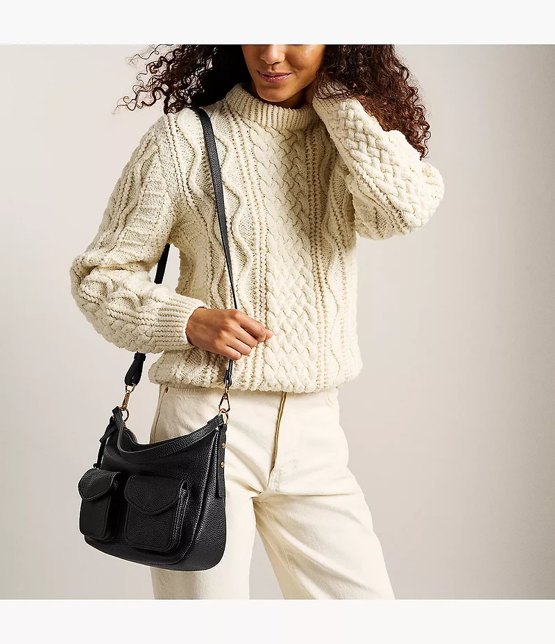 Jolie Leather Cargo Crossbody Bag