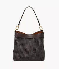 Jessie Woven Bucket Shoulder Bag